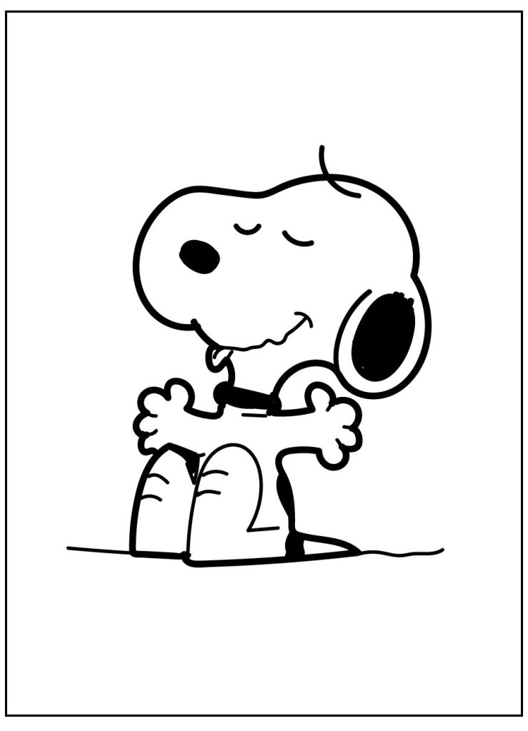 Ausmalbilder Snoopy - 10 Stück, Malvorlagen Kostenlos als PDF