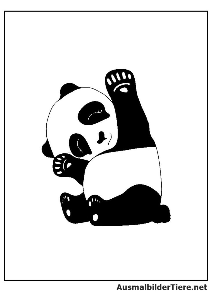Ausmalbilder Panda Baby
