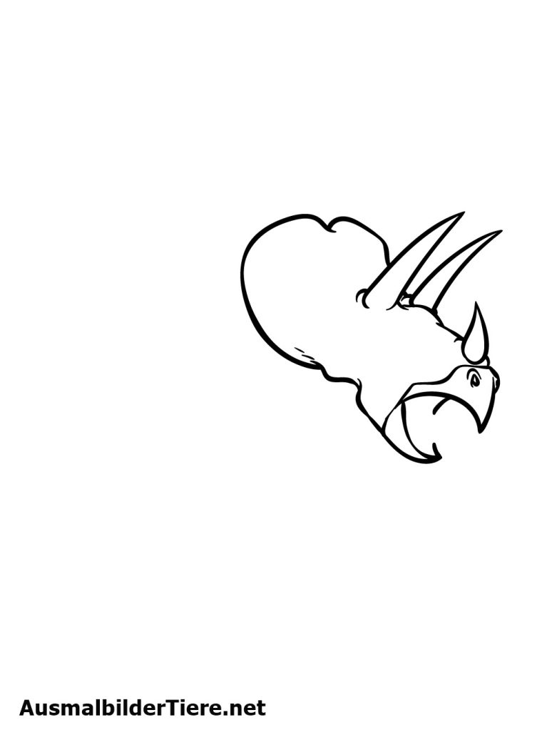 Wie zeichnet man einen Triceratops Schritt 1
